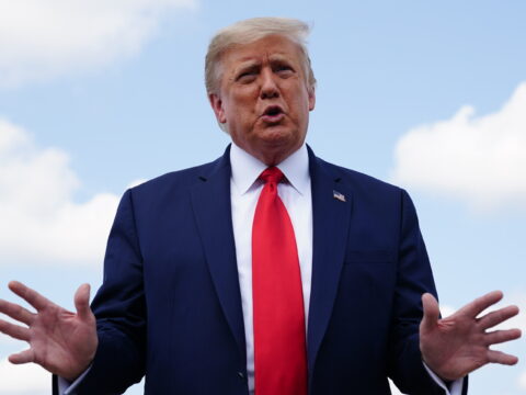 President Donald Trump, No Mask