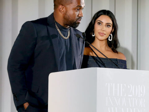 Kim Kardashian and Kanye in 2019