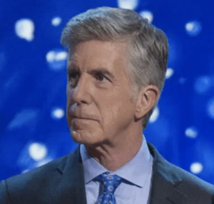 Tom Bergeron Looks angry