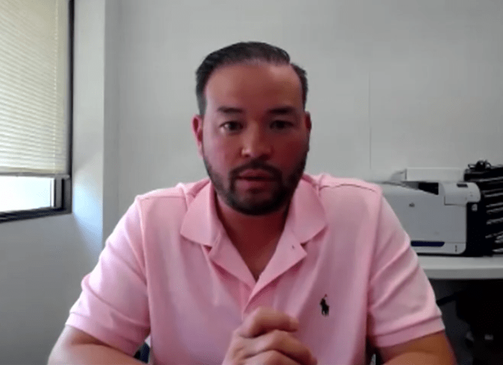 Jon Gosselin gives a remote interview (March 2021)