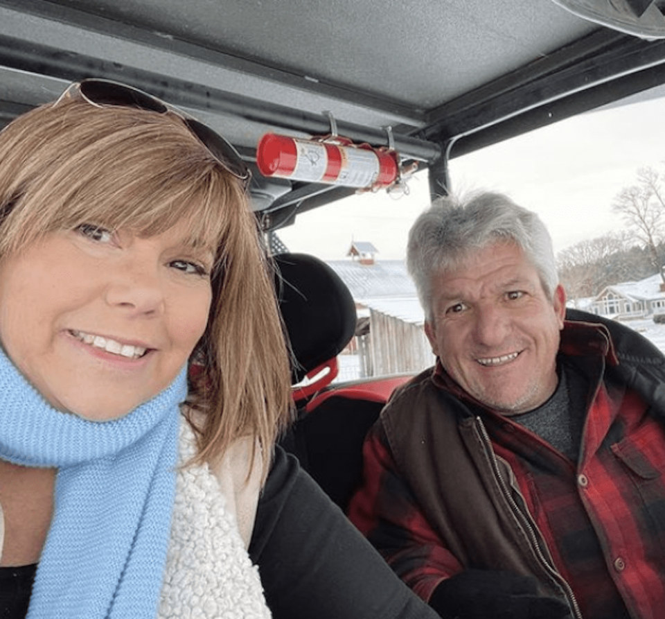 Caryn Chandler y Matt Roloff en invierno