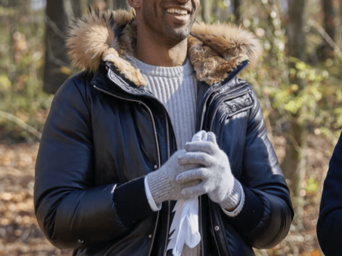 Matt James Keeps Warm