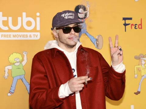Pete Davidson Smokes Weed