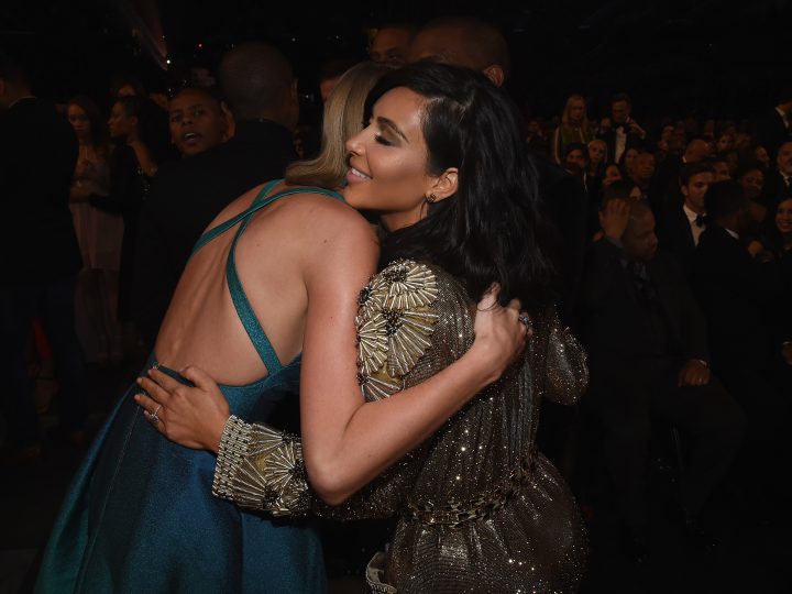 Taylor Swift Hugs Kim Kardashian