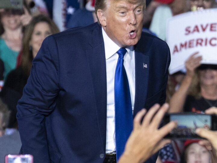 Donald Trump in Ohio in 2022