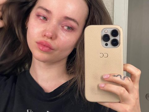 Dove Cameron Tearful Mirror Selfie
