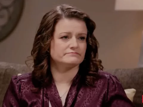 Robyn Brown on a couch