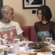 Kourtney Kardashian and Travis Barker on The Kardashians in 2023.