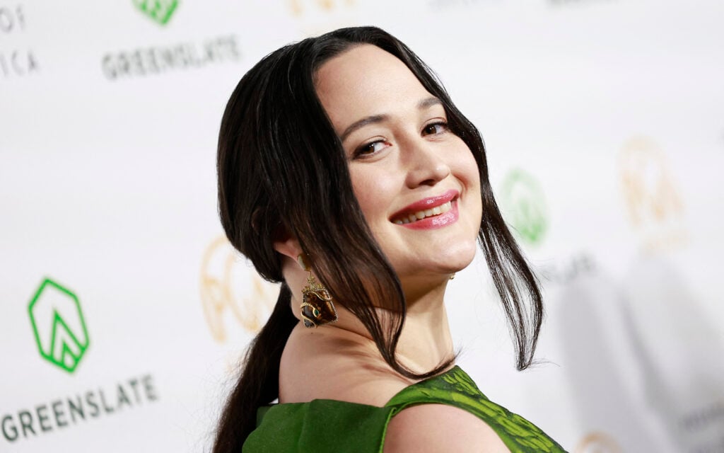 Lily Gladstone on the red carpet