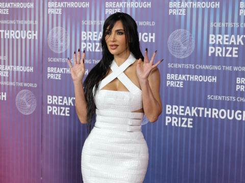 Kim Kardashian in all white