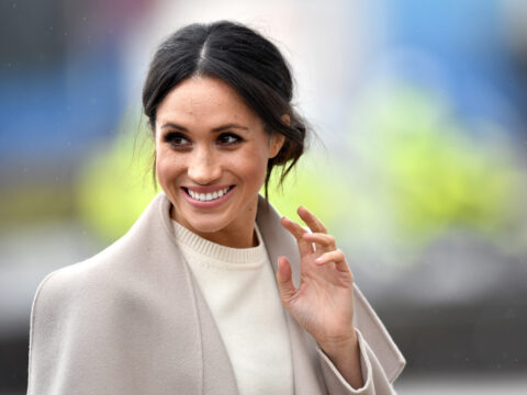 Meghan Markle is seen ahead of her visit with Prince Harry to the iconic Titanic Belfast during their trip to Northern Ireland on March 23, 2018 in Belfast, Northern Ireland, United Kingdom.
