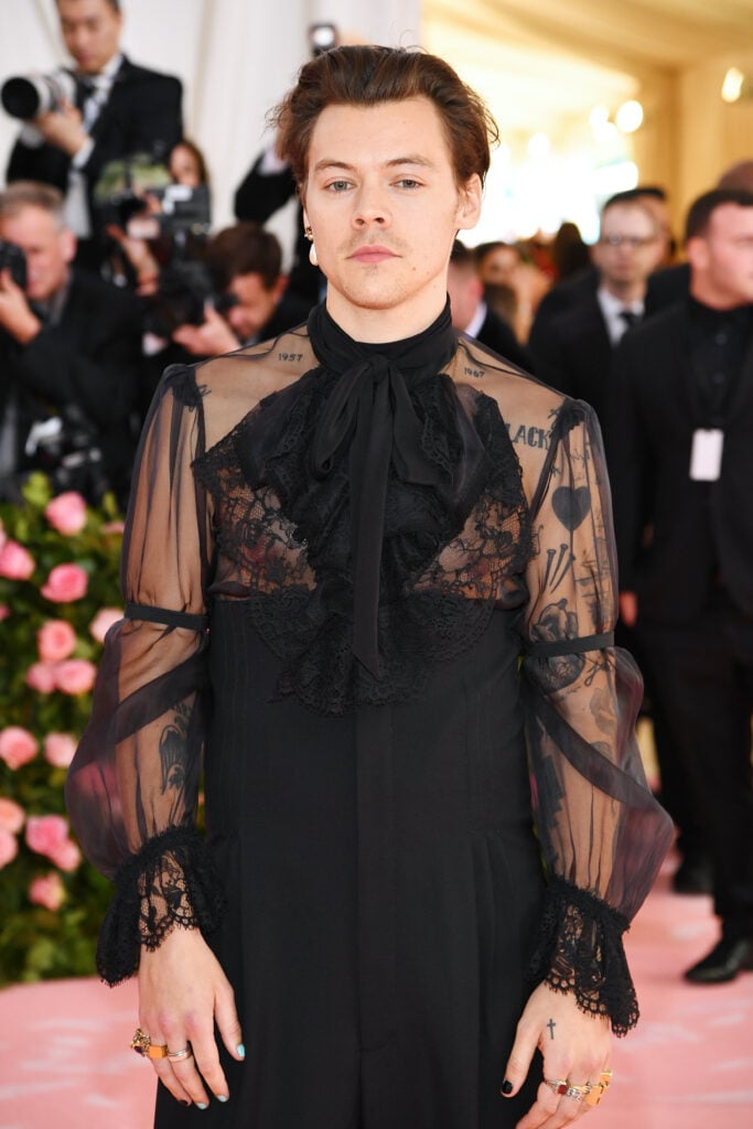 Harry Styles attends the 2019 Met Gala.