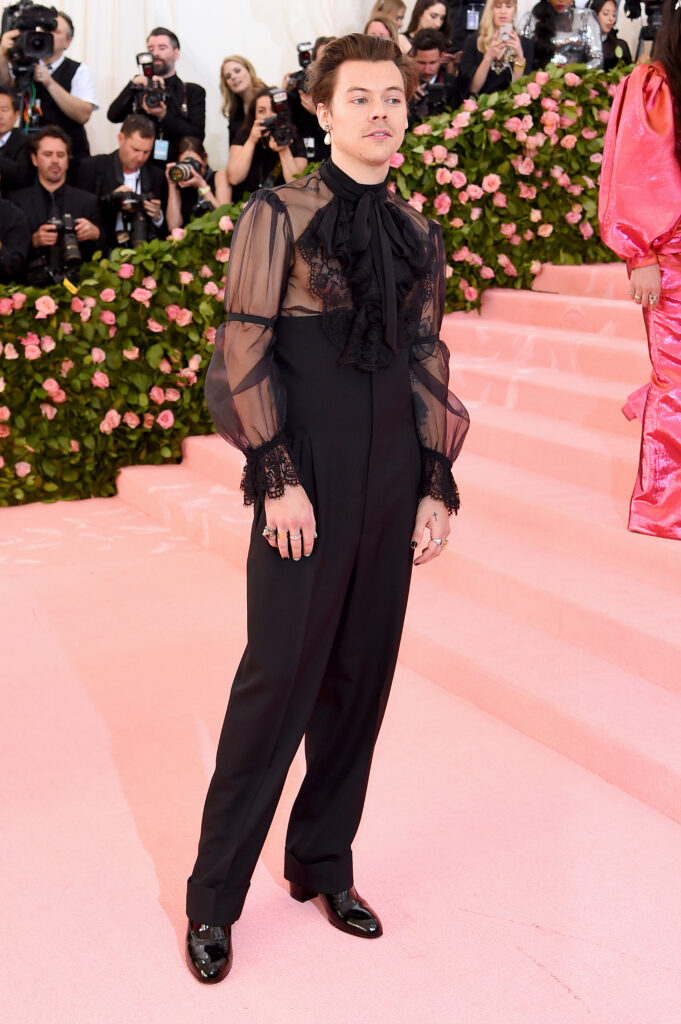 Harry Styles at the Met Gala in 2019.