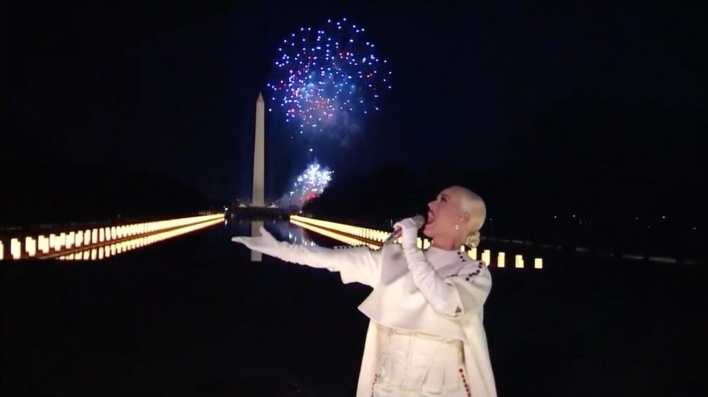 Katy Perry firework performance for July 4th