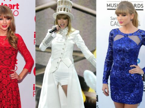 Taylor Swift wears red, white, and blue outfits all the time. Here are some of her best.