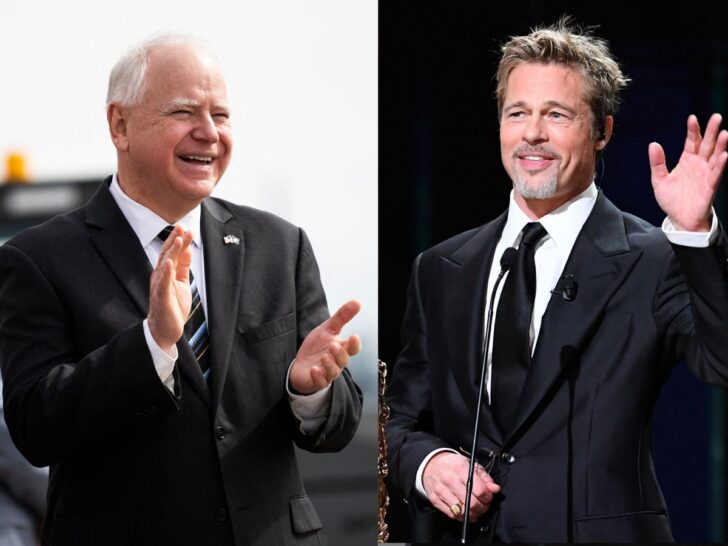 Tim Walz Is Younger Than Brad Pitt & These 9 Other Hollywood Hunks
