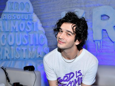 Matthew Healy of The 1975 attends KROQ Absolut Almost Acoustic Christmas 2019 at Honda Center on December 8, 2019 in Anaheim, California.