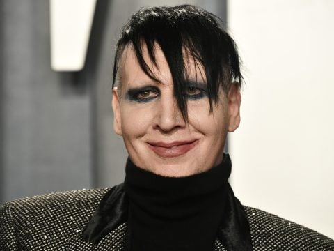 Marilyn Manson attends the 2020 Vanity Fair Oscar Party hosted by Radhika Jones at Wallis Annenberg Center for the Performing Arts on February 09, 2020 in Beverly Hills, California.