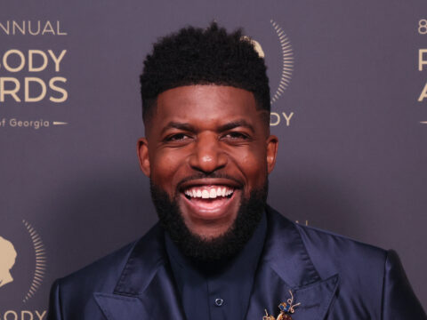 Emmanuel Acho arrives for the 84th Peabody Awards at the Beverly Wilshire Hotel in Beverly Hills, California on June 9, 2024.