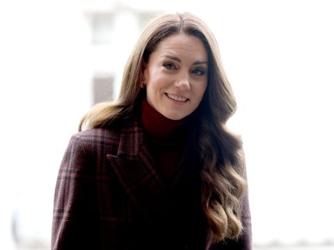 Catherine, Princess of Wales during a visit to The Royal Marsden Hospital on January 14, 2025 in London, England.