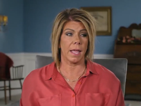 Meri Brown speaks to the confessional camera on Sister Wives.