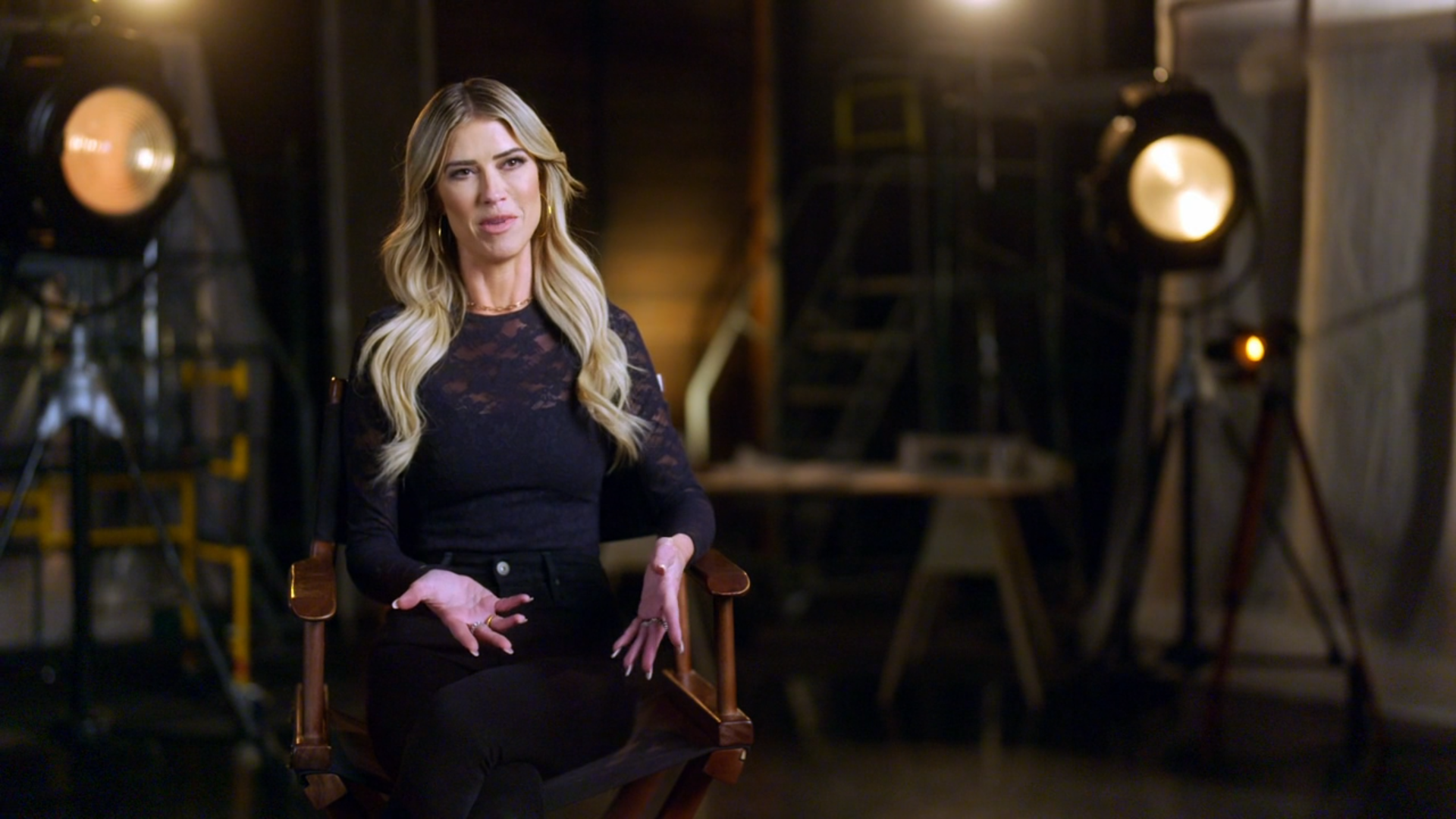 Christina Haack speaks to the confessional camera on 'The Flip Off' S01E05.