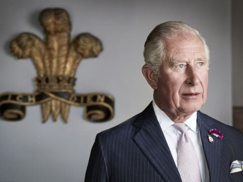HRH Prince Charles, Prince of Wales poses for an official portrait to mark the 50th anniversary of his Investiture taken at their Welsh residence Llwynywormwood on July 2, 2019 in Myddfai, Wales, United Kingdom.