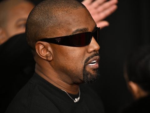 US rapper and producer Kanye West arrives for the 67th Annual Grammy Awards at the Crypto.com Arena in Los Angeles on February 2, 2025.