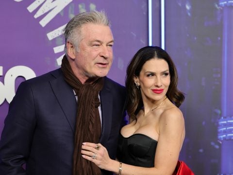 Alec Baldwin and Hilaria Baldwin attend SNL50: The Homecoming Concert at Radio City Music Hall on February 14, 2025 in New York City.