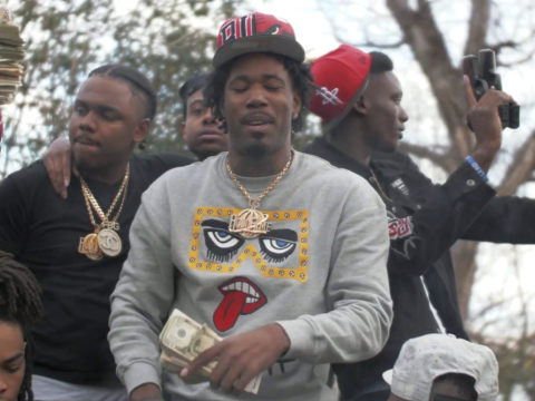 Rapper G$ Lil Ronnie in the music video for his 2019 song 