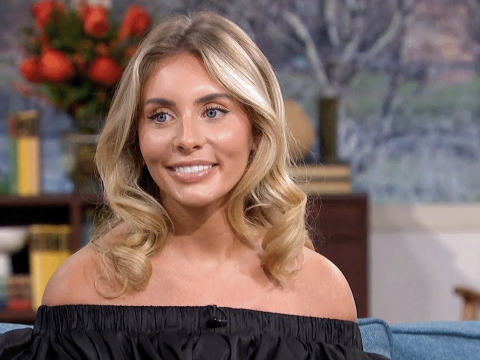 Adult film star Bonnie Blue appears on a morning show.