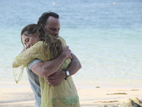 Walton Goggins Aimee Lou Wood in the season finale of 'The White Lotus.'