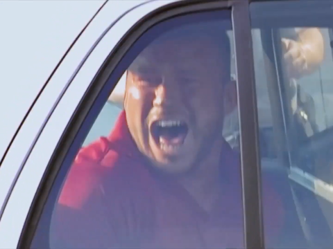 On 'Teen Mom 2' Nathan Griffith yells from inside a police vehicle after being arrested.