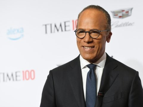 Lester Holt attends the TIME 100 Gala 2019 Lobby Arrivals at Jazz at Lincoln Center on April 23, 2019 in New York City.