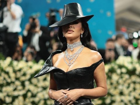 Kim Kardashian attends the 2025 Met Gala Celebrating 