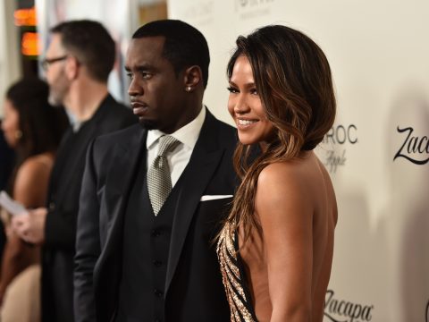 Sean 'Diddy' Combs and actress Cassie Ventura attend the premiere of Lionsgate's 'The Perfect Match' at ArcLight Hollywood on March 7, 2016 in Hollywood, California.