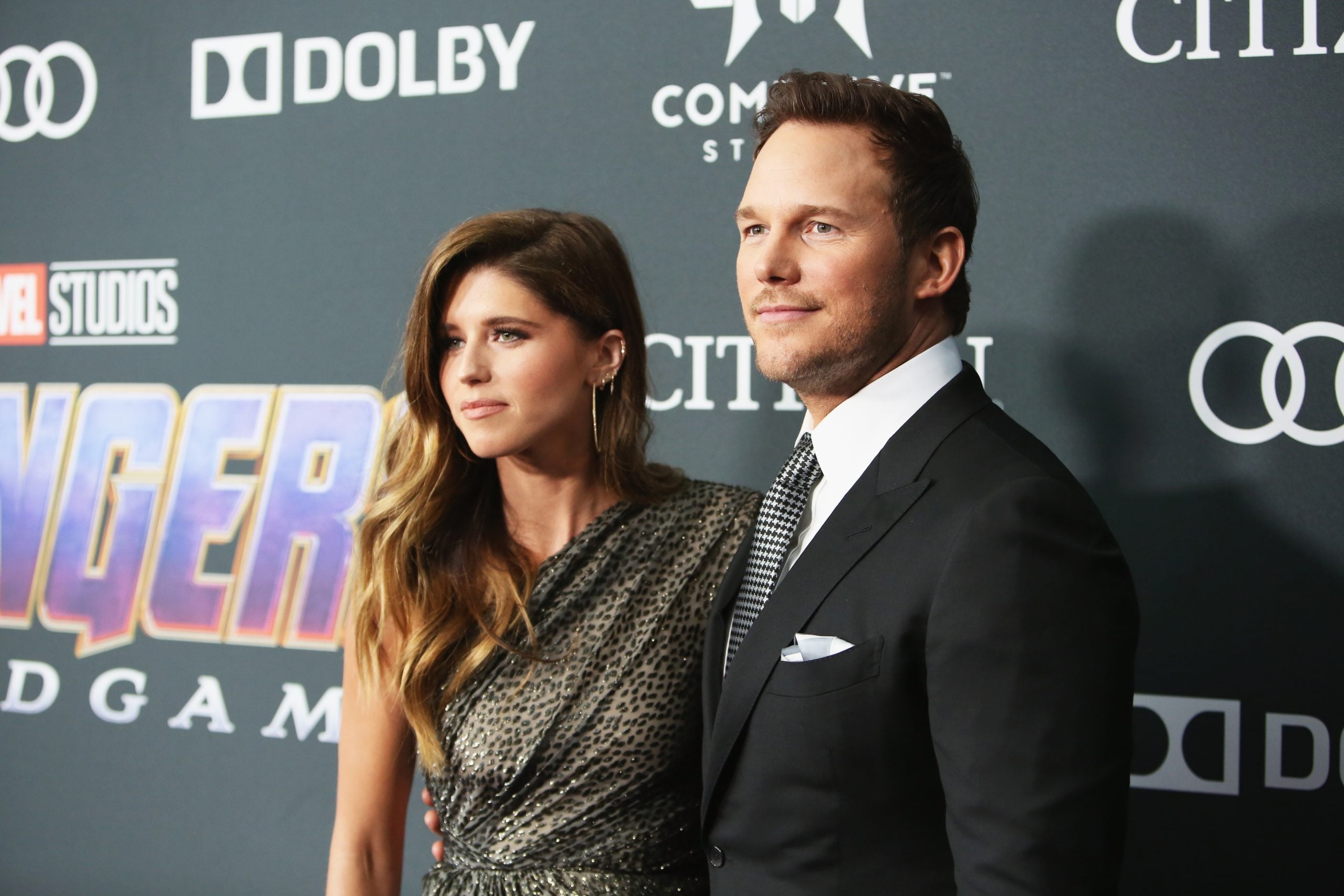 Chris Pratt and Katherine Schwarzenegger together in April 2019.