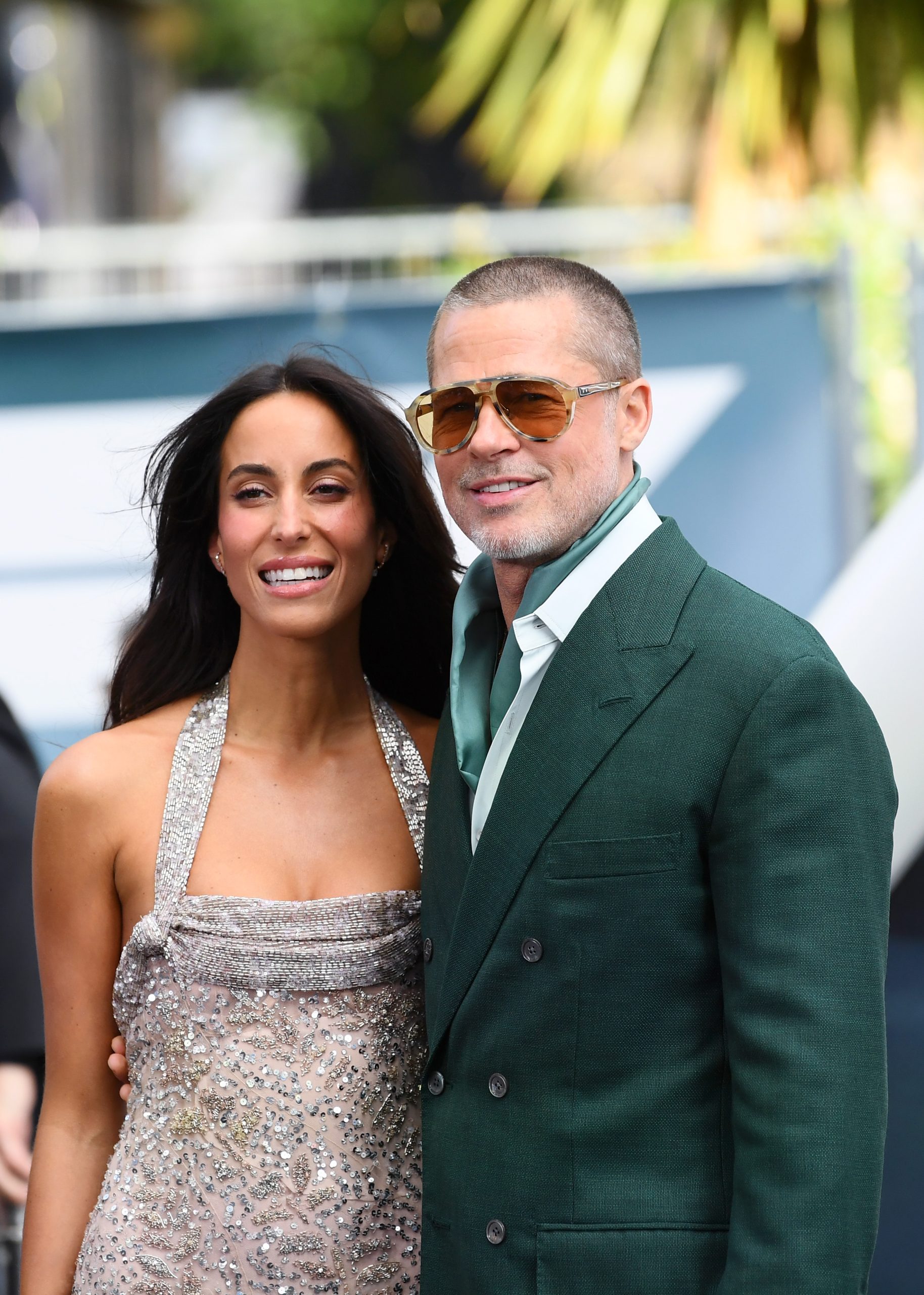 Ines de Ramon and Brad Pitt attend the "F1: The Movie" European Premiere at Cineworld Leicester Square on June 23, 2025 in London, England. Brad Pitt Breaks Silence on Angelina Jolie Incident That Led to Divorce, Sobriety: …