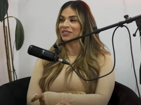 Gloria Zamora hosts an episode of her popular podcast.