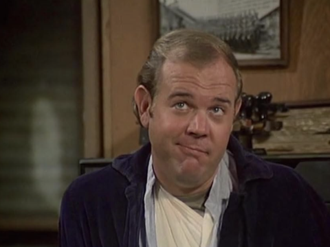Rick Hurst in one of his many appearances on 'The Dukes of Hazzard.'