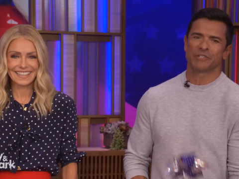 Kelly Ripa and Mark Consuelos in July 2025.