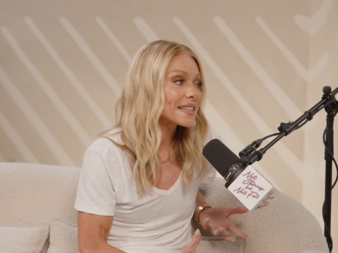 Kelly Ripa on a podcast.