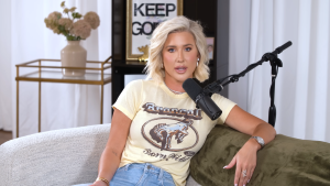 Savannah Chrisley in July 2025 on her podcast.