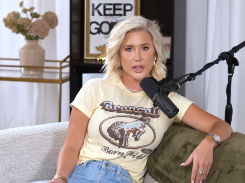 Savannah Chrisley in July 2025 on her podcast.