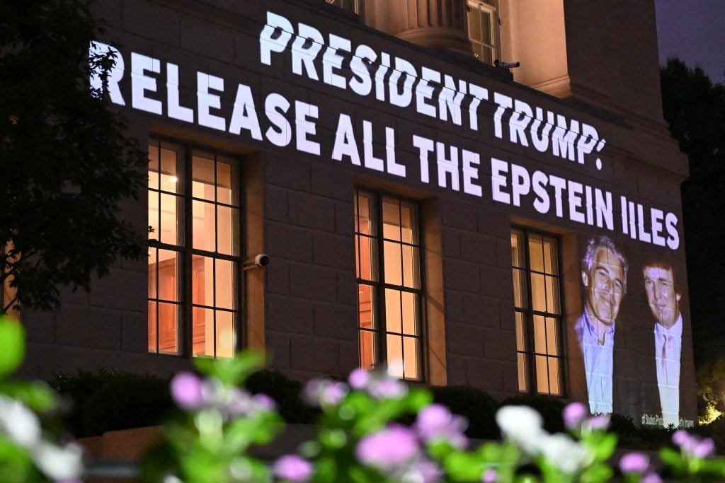 Donald Trump es un mensaje para lanzar archivos Epstein.