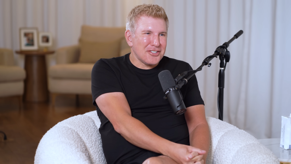 Todd Chrisley after prison on a podcast.
