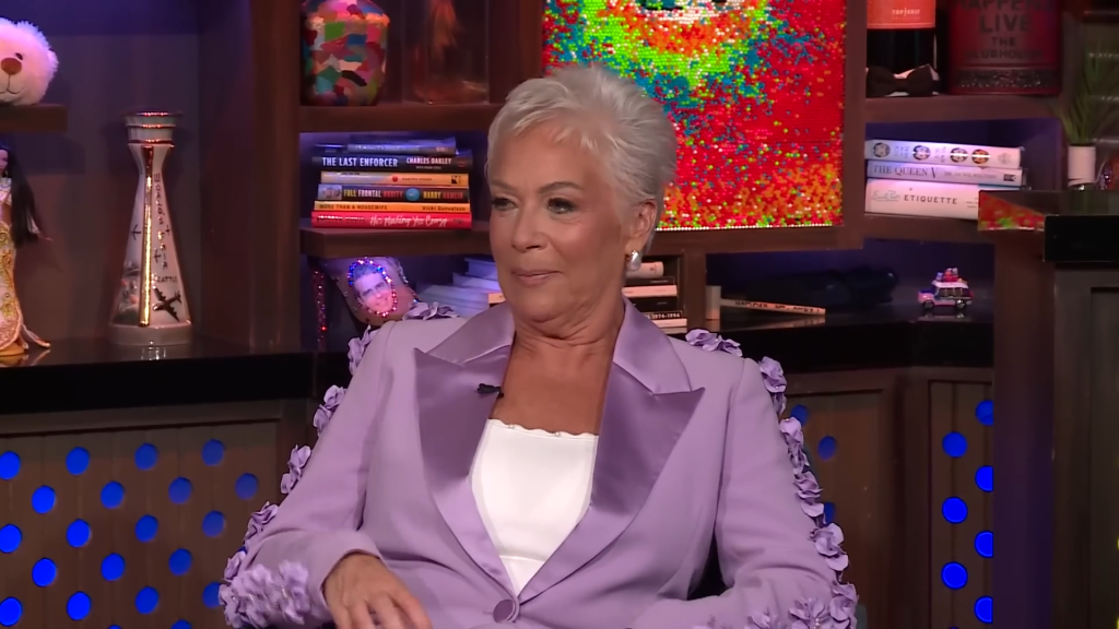 Denise Welch on Watch What Happens Live.