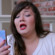 Amber Portwood on her phone.