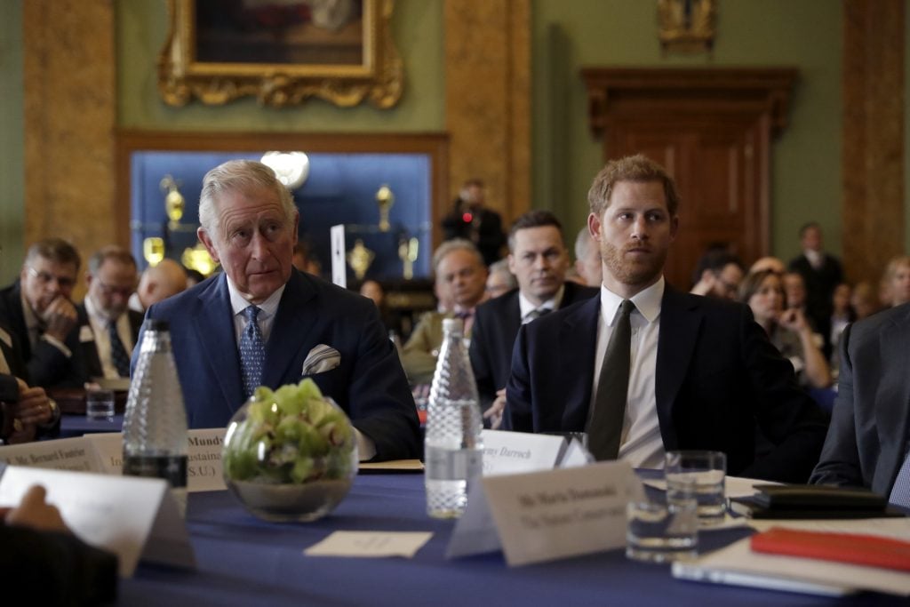 Prince Harry and King Charles back in 2018.