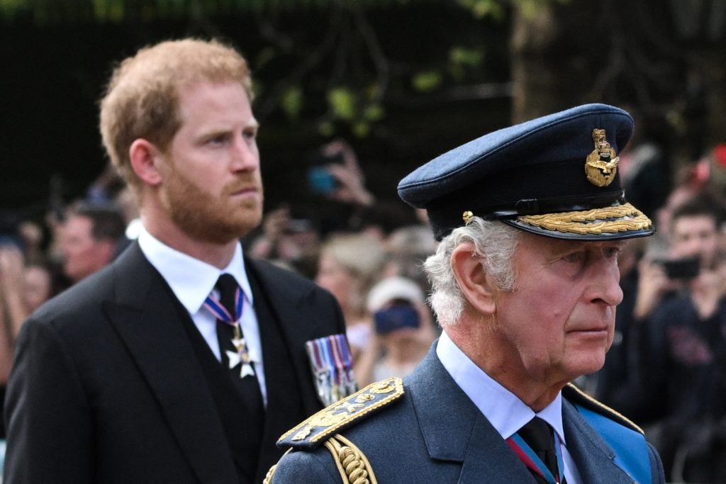 Harry and Charles in September 2022.